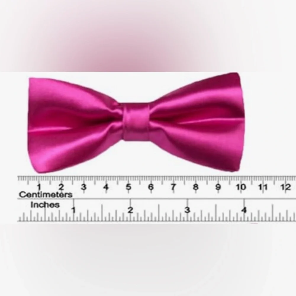 Elegant Fuchsia Boy's Satin Bow Tie (NWT)